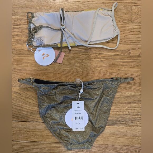 PQ Swim Luna Wave Bikini Set Sz S - Picture 6 of 6
